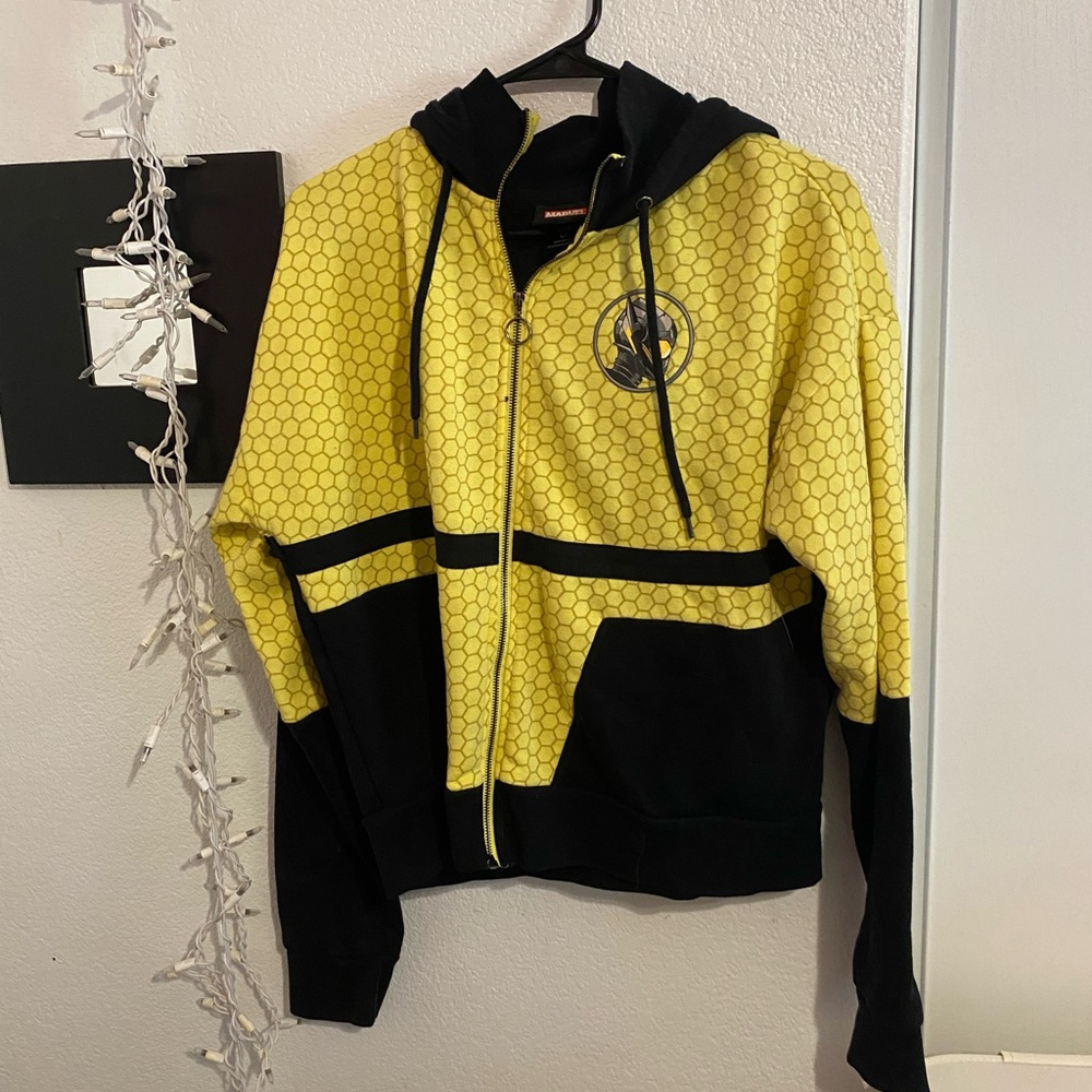 Marvel Yellow and Black Hoodie